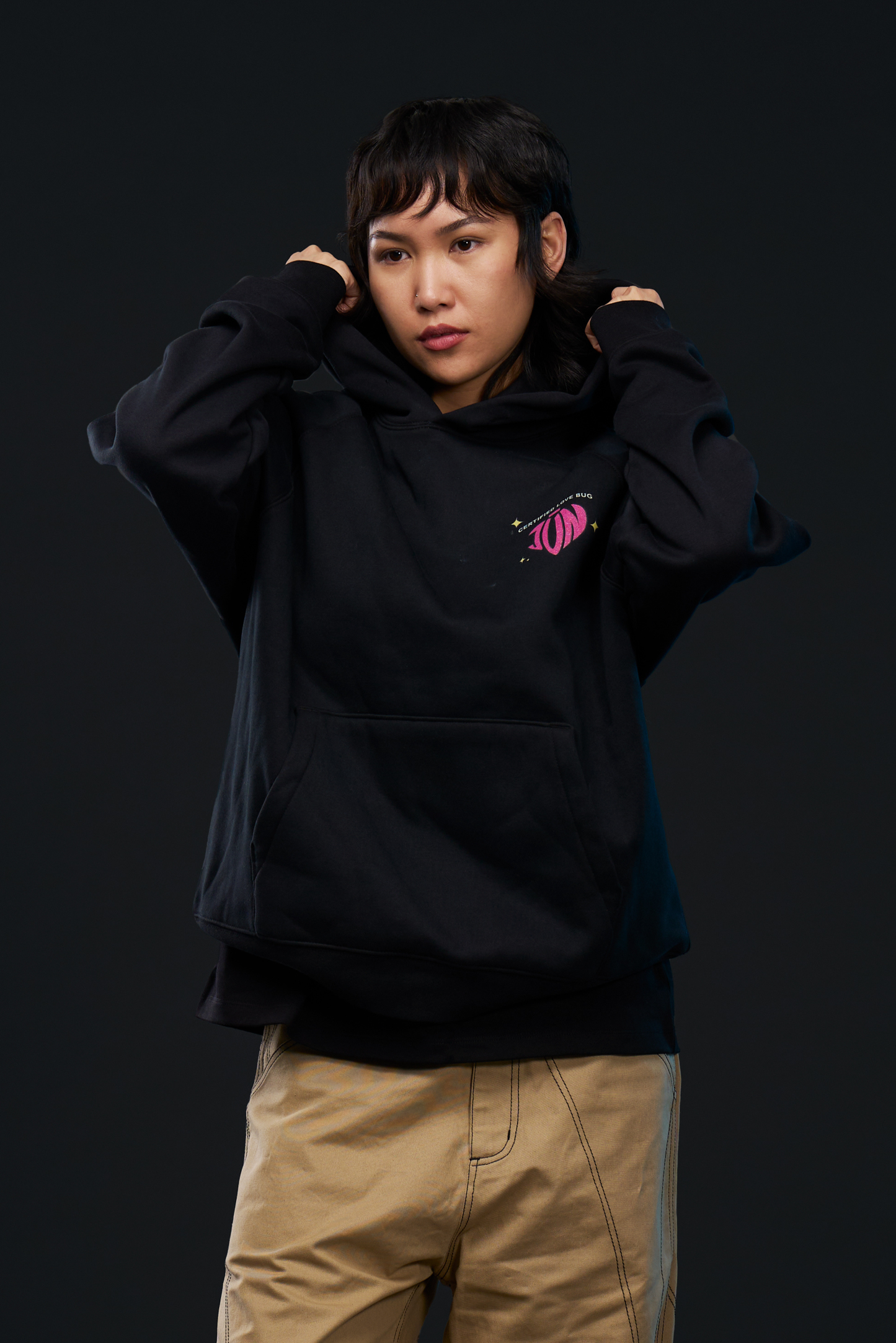 LOVE BUG. RAGLAN HOODIE
