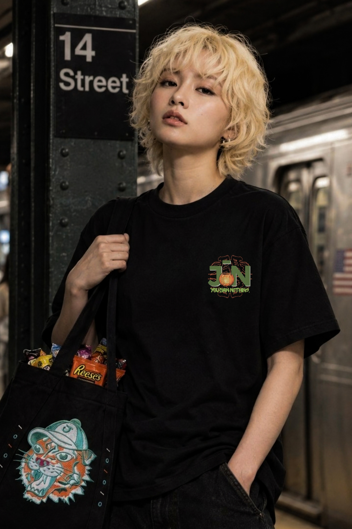 HALLOWEEN ALIEN. TEE