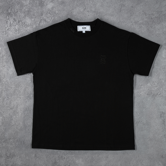 EMB. TEE - Black