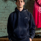 ETCH. LOGO DISTRESSED FLEECE HOODIE