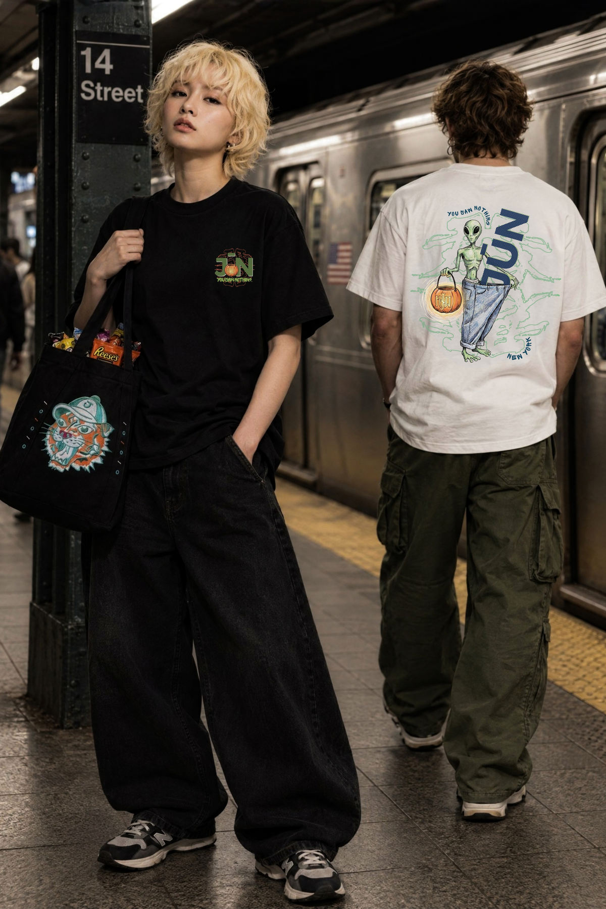 HALLOWEEN ALIEN. TEE