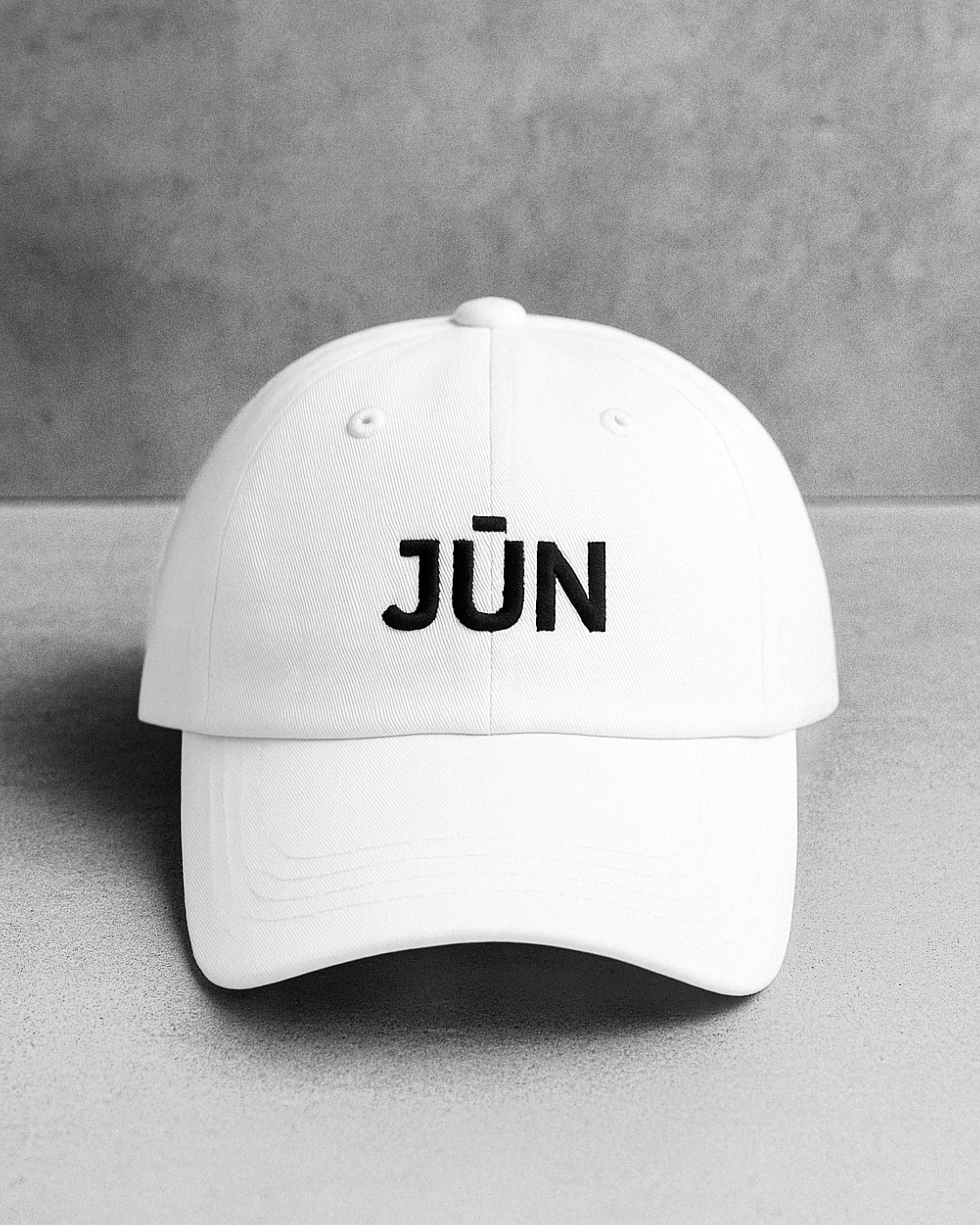 JŪN LOGO. HAT — Cotton Twill, Embroidered Logo | JŪN